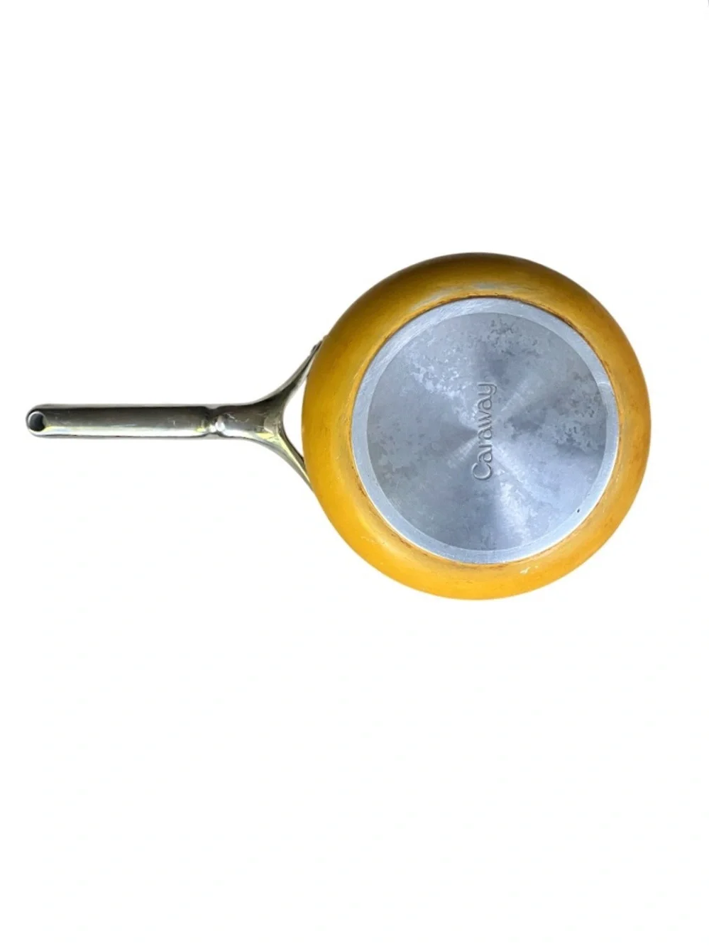 Caraway Non-Stick Ceramic 3 QT Sauce Pan in Marigold, MSRP $135
